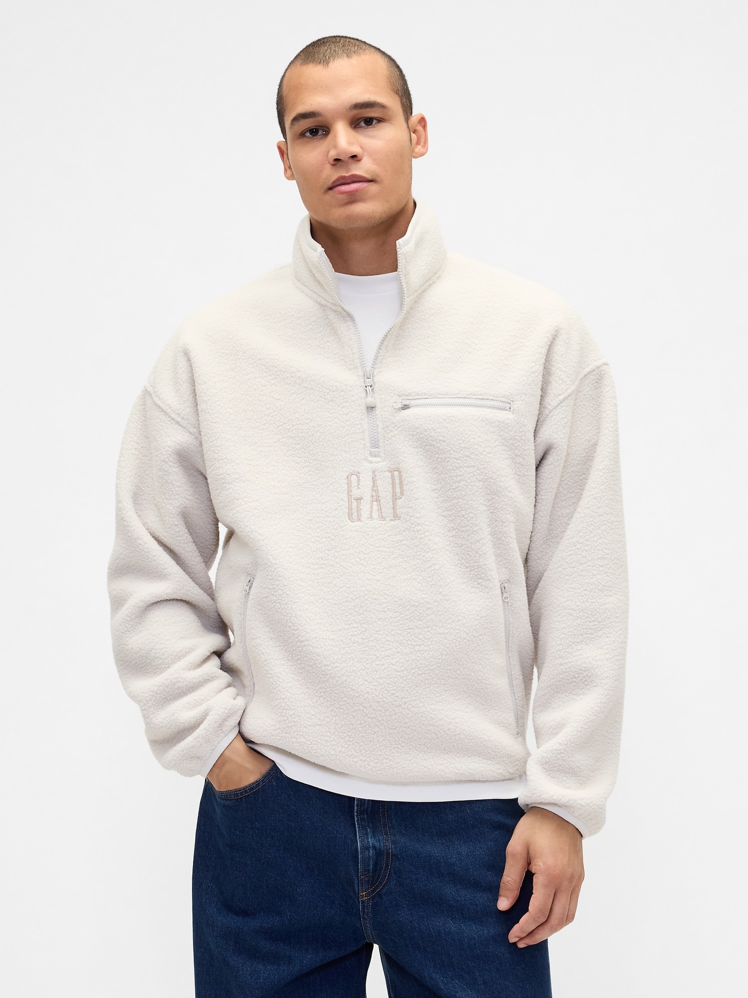 【GAP】ブルゾン L GAP 「GAP」 ジップアップブルゾン L ブルー メンズ : ZOZOTOWN