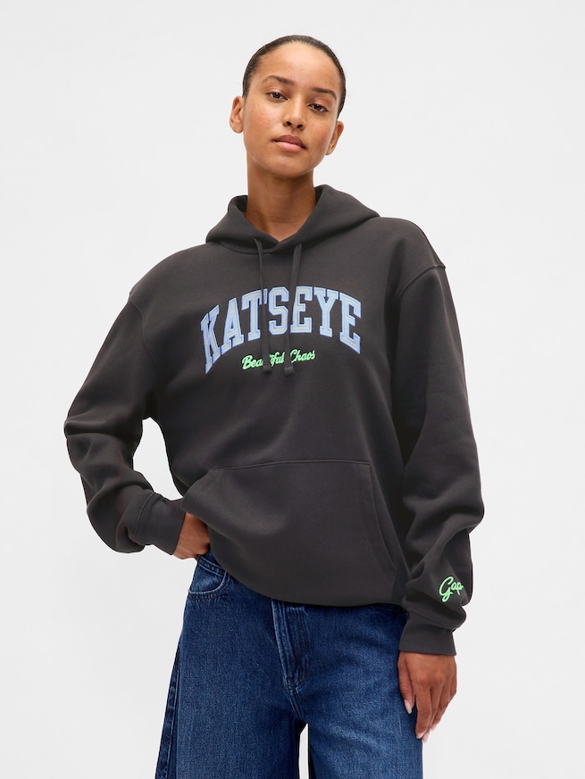 KATSEYE ロゴ リラックスフィットパーカー-0