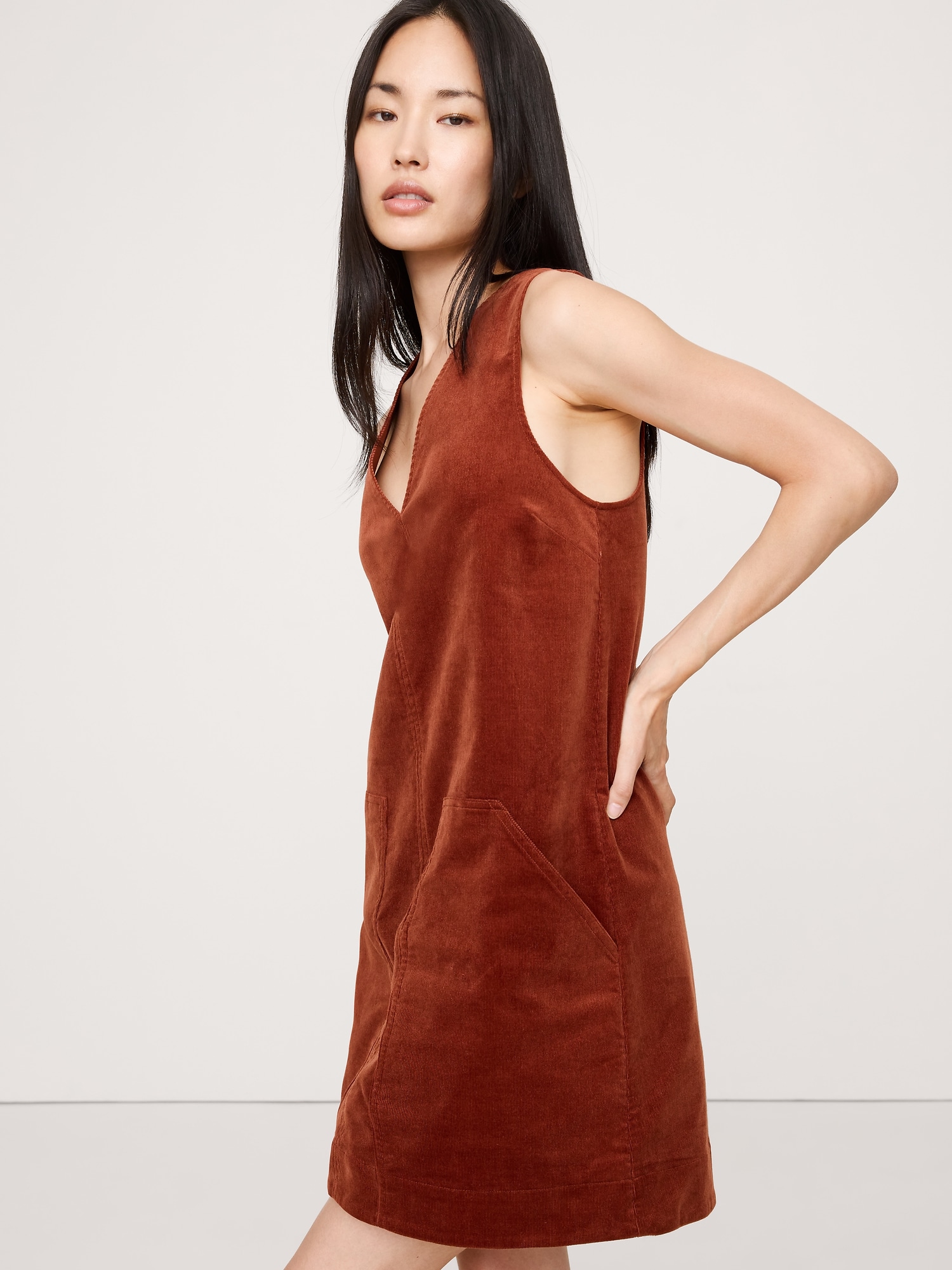 Corduroy Shift Dress
