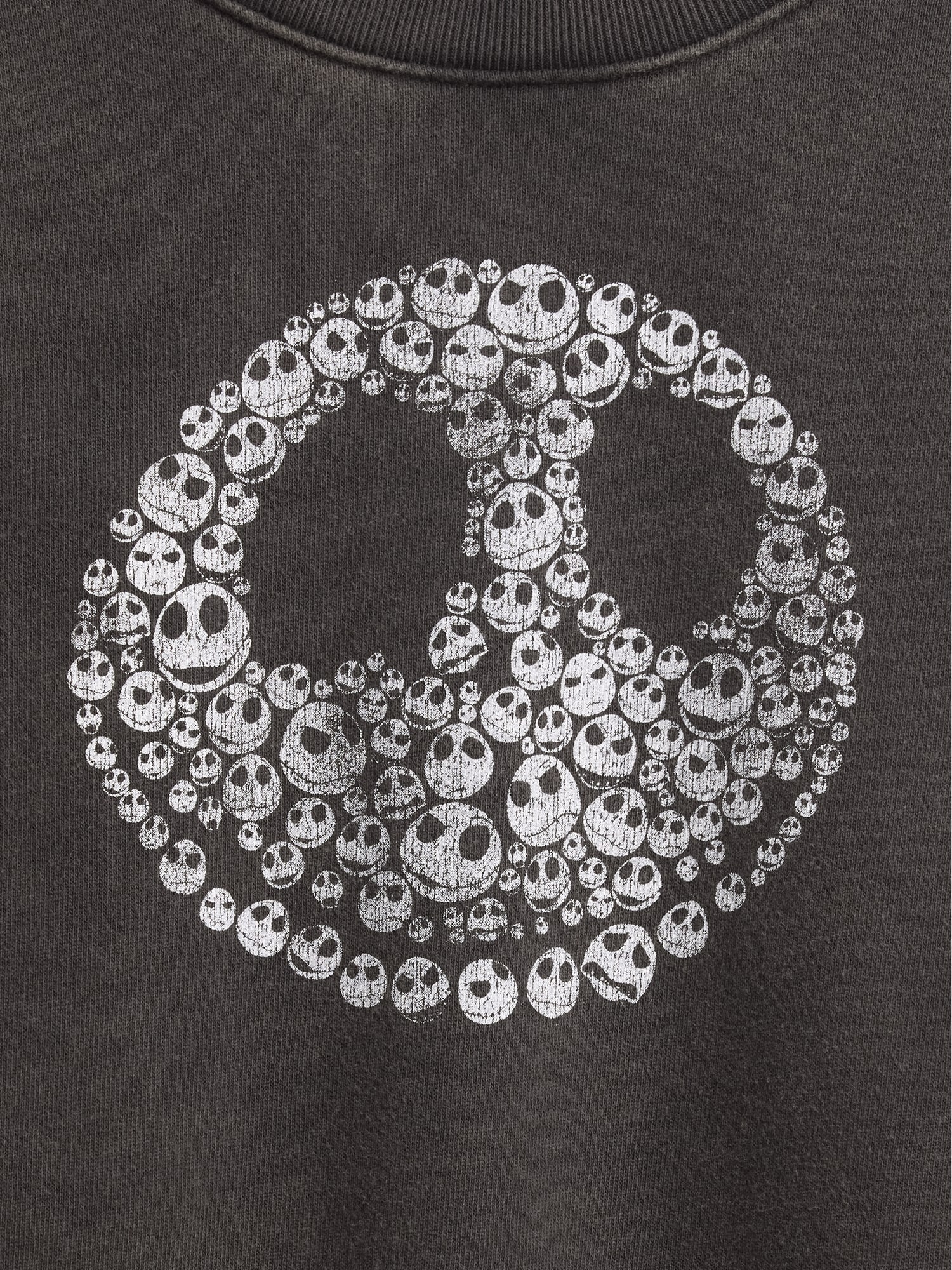 Gap &times; ディズニー ティム・バートン ナイトメアー・ビフォア・クリスマス ヘビーウェイト スカル スウェットシャツ-3