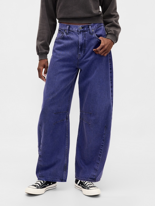 ナイトメアー・ビフォア・クリスマス ミッドライズ ウルトラソフト バレルデニム-1