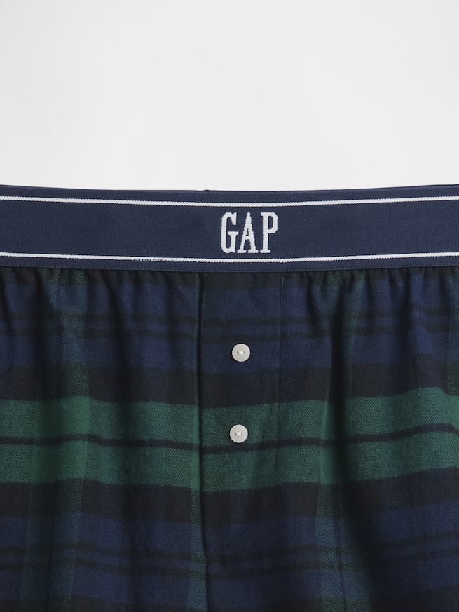 GAPロゴ フランネル ボクサーショートパンツ-4