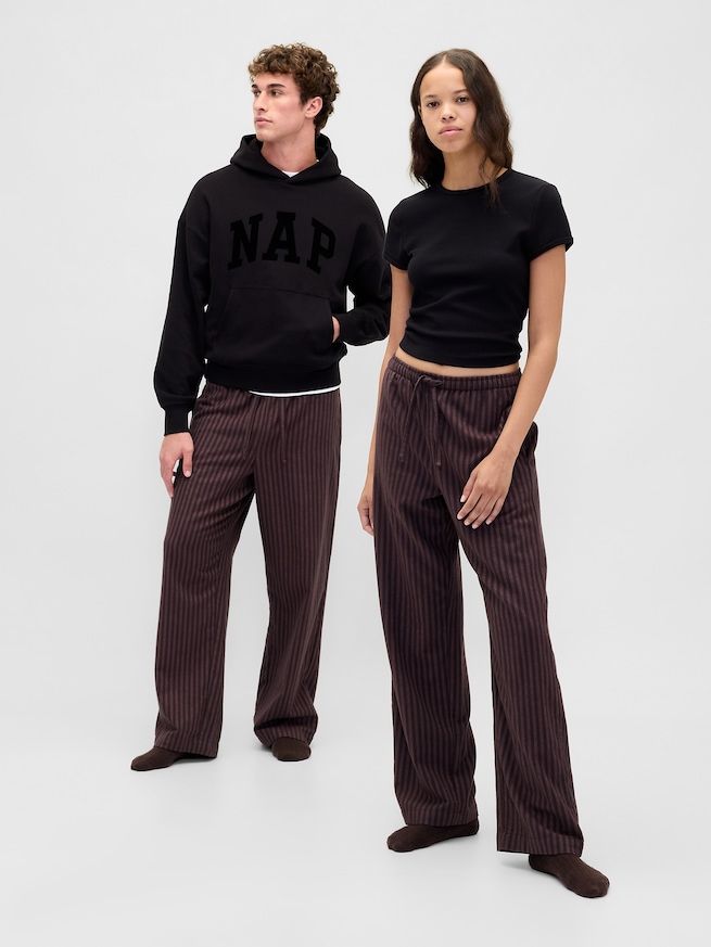 スーパーソフト フランネル パジャマパンツ (ユニセックス)-1