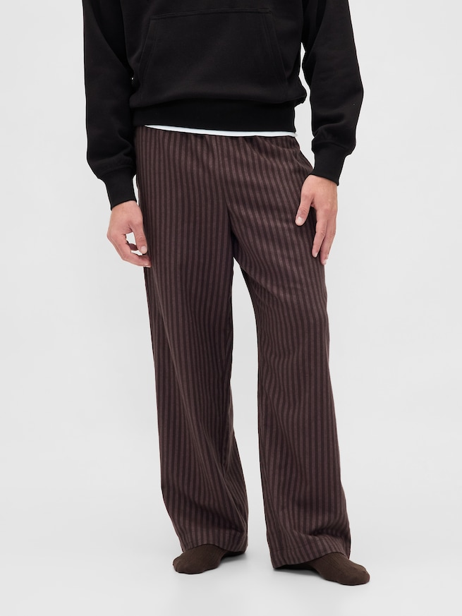 スーパーソフト フランネル パジャマパンツ (ユニセックス)-0