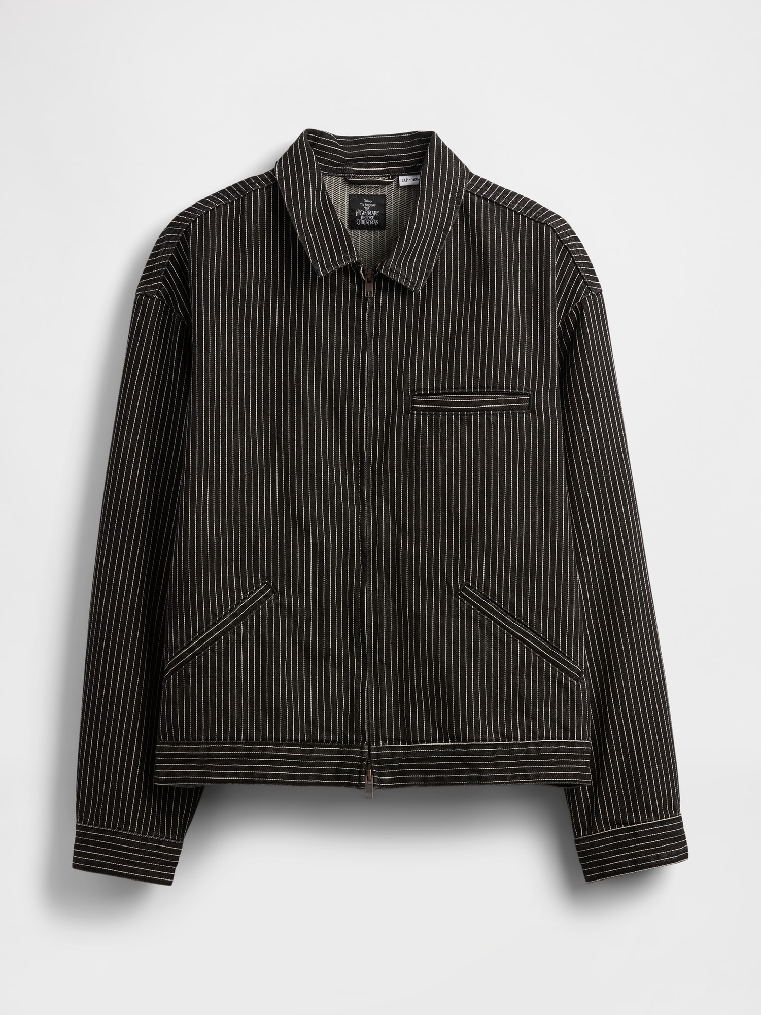 GAP ナイトメアー・ビフォア・クリスマス ストライプ デニムジャケット Gap公式オンラインストア | ナイトメアー・ビフォア・クリスマス