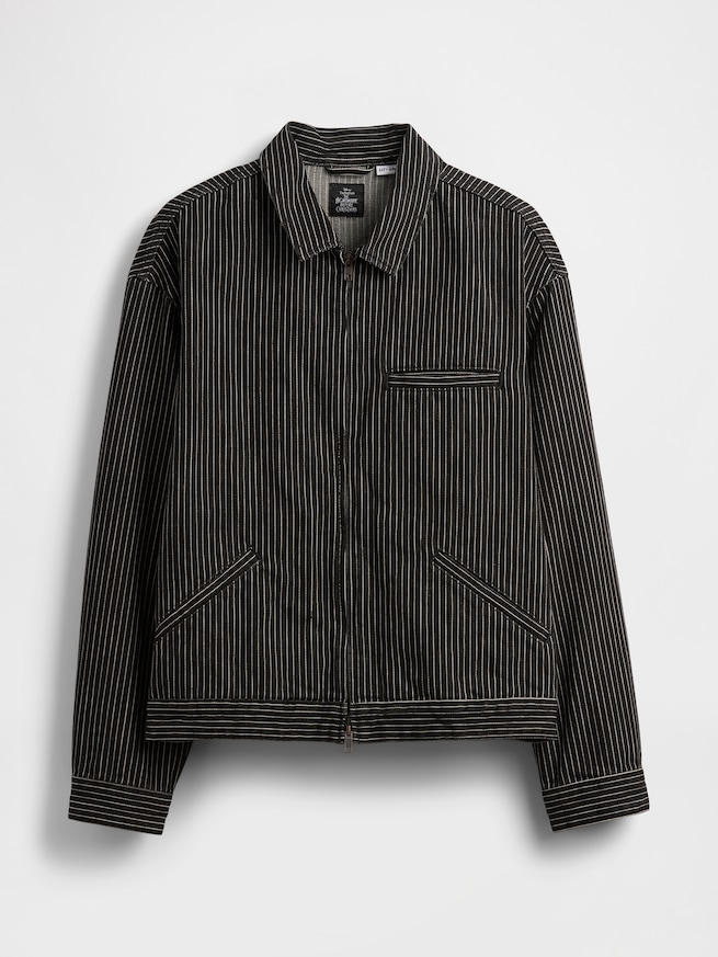 ナイトメアー・ビフォア・クリスマス ストライプ デニムジャケット-4