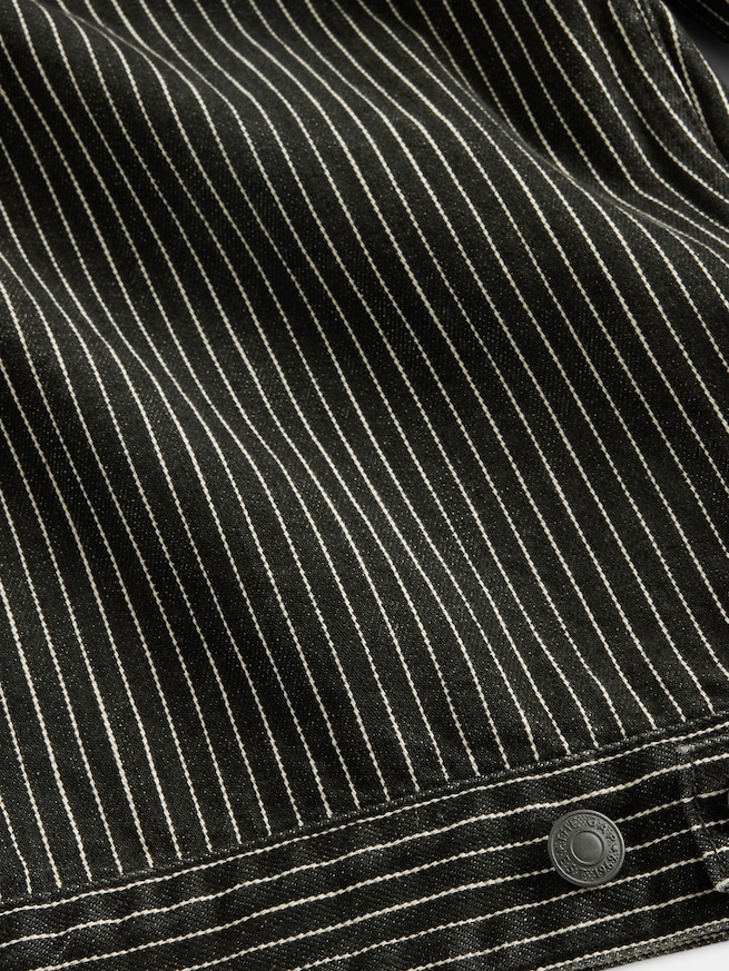 ナイトメアー・ビフォア・クリスマス ストライプ デニムジャケット-3