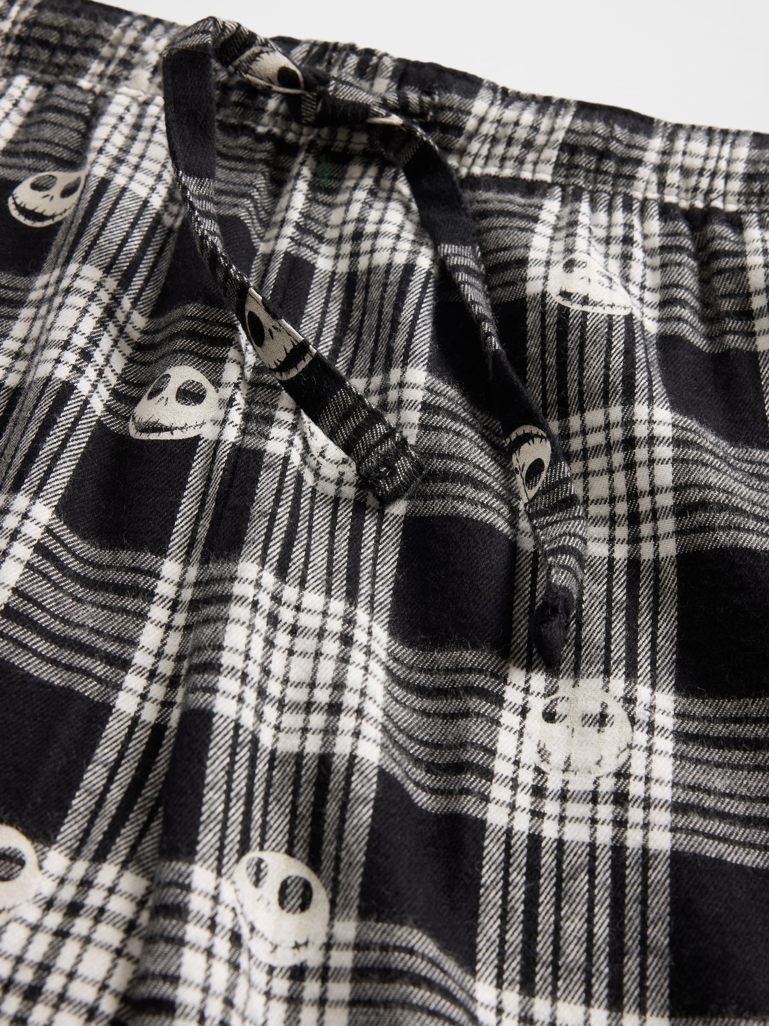 Gap &times; ディズニー ティム・バートン ナイトメアー・ビフォア・クリスマス スカル フランネルパジャマパンツ-4