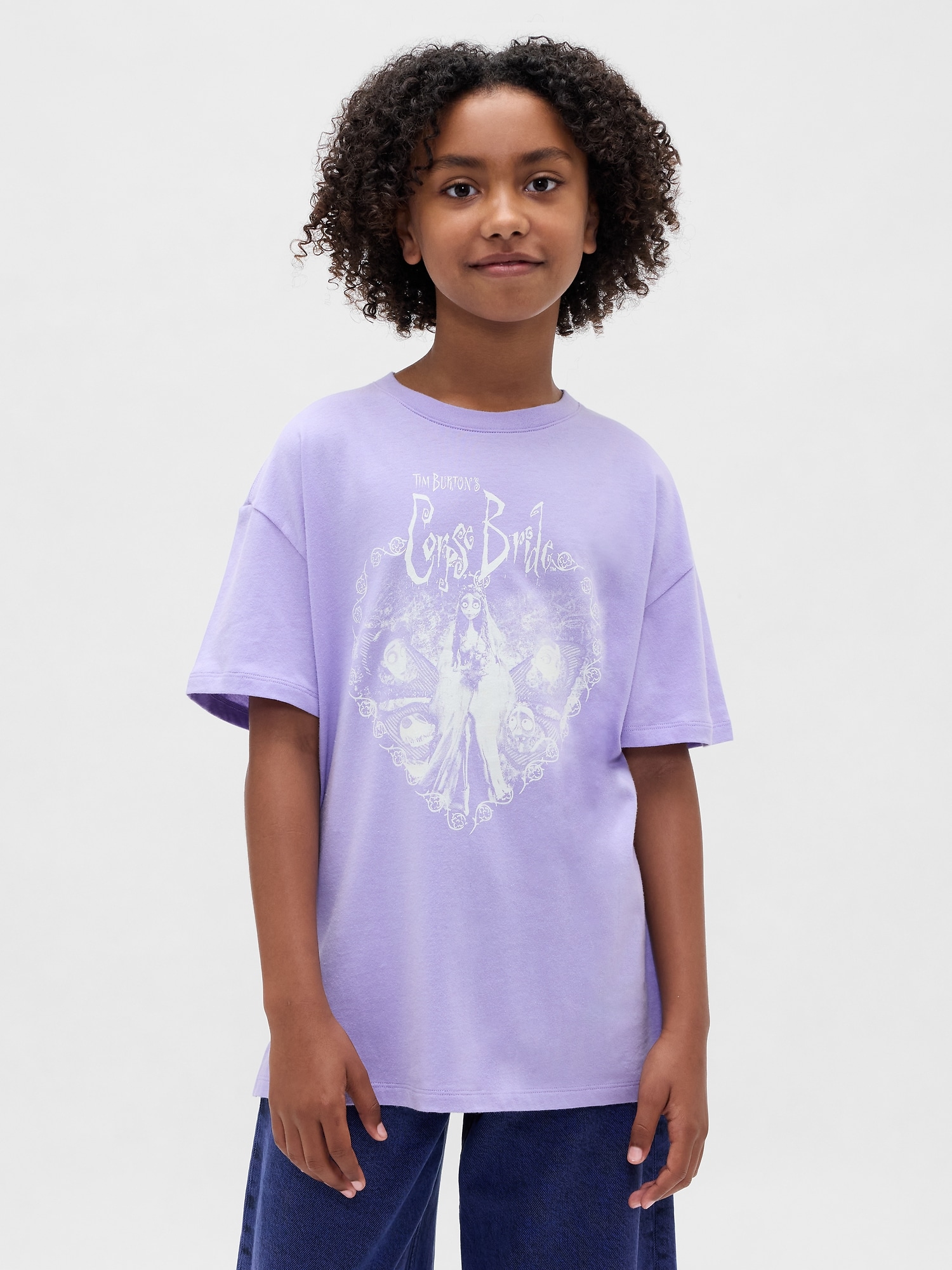 Kids Oversized Tunic Graphic T-Shirt