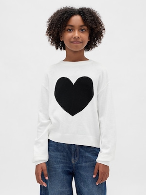 CashSoft カシミヤタッチ インターシャ クルーネックセーター