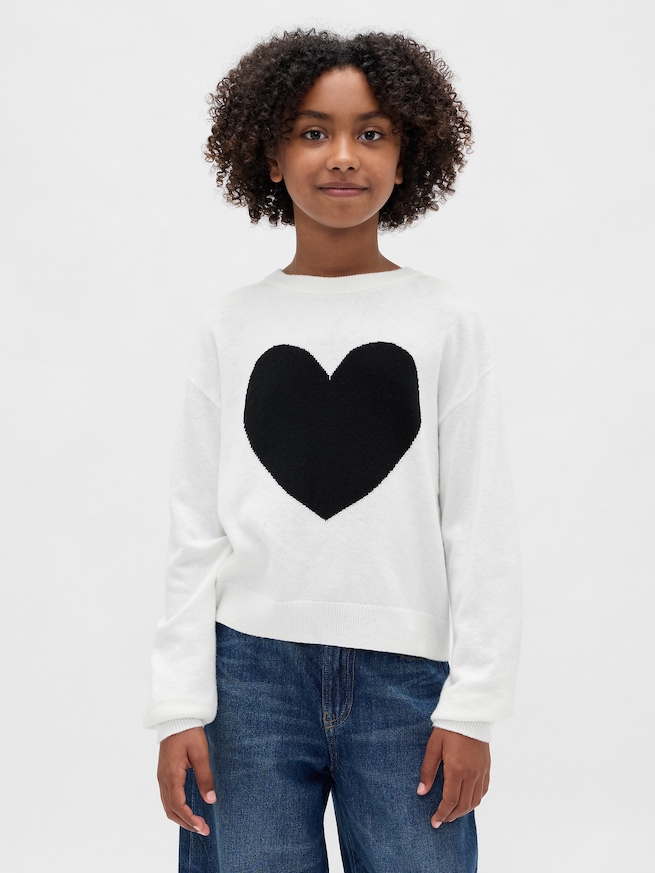 CashSoft カシミヤタッチ インターシャ クルーネックセーター-0