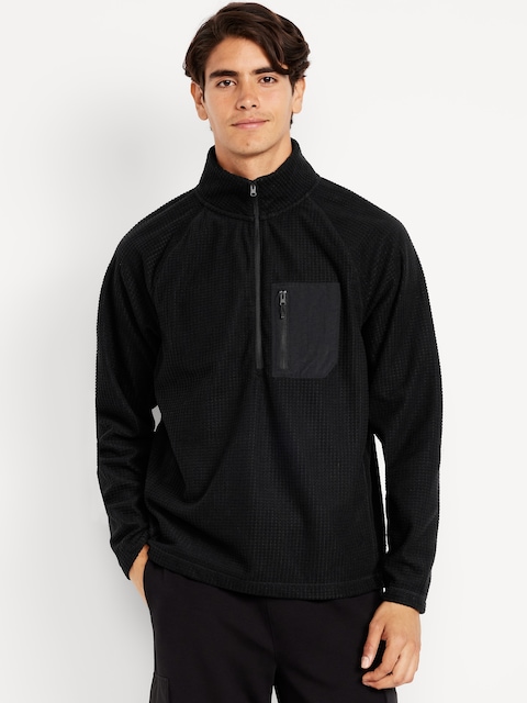 Waffle Half-Zip Performance Pullover