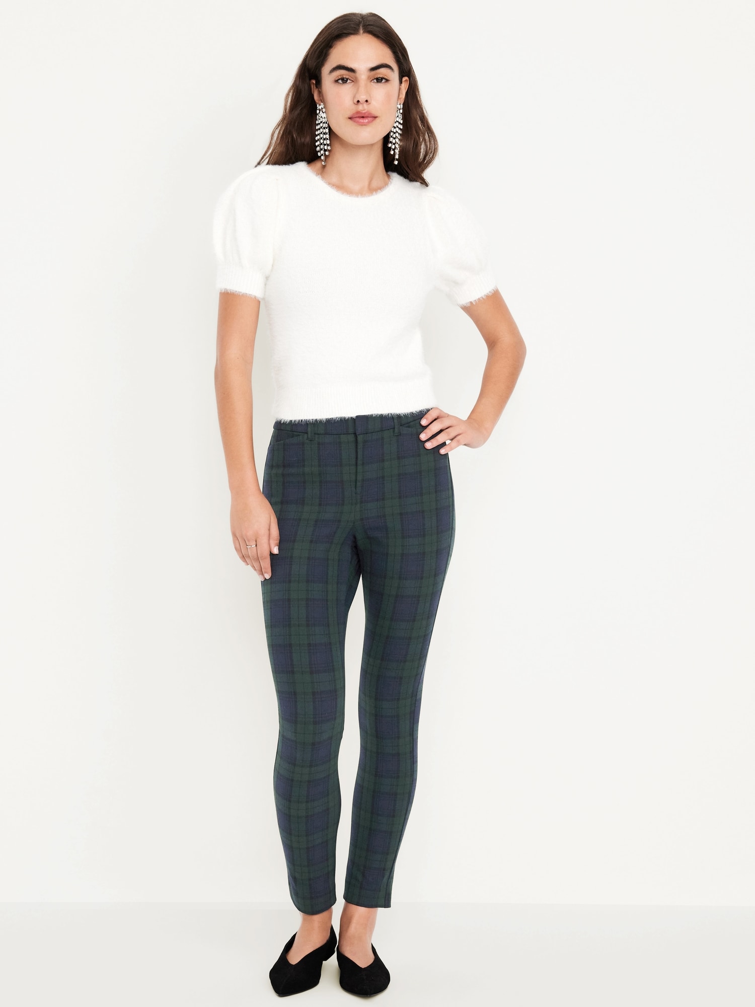 High-Waisted Pixie Skinny Ankle Pants