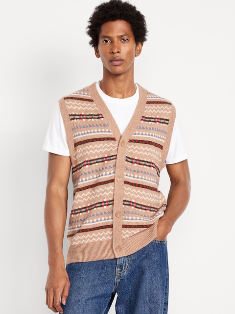 SoSoft Button-Front Sweater Vest