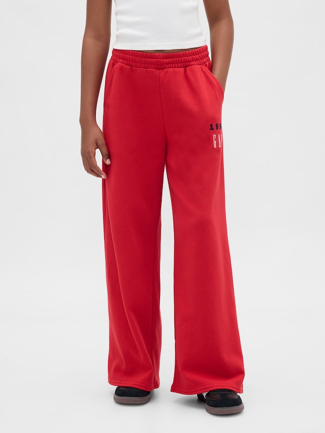 30th アニバーサリー フレンチテリー GAPロゴ バギースウェットパンツ（キッズ）-3