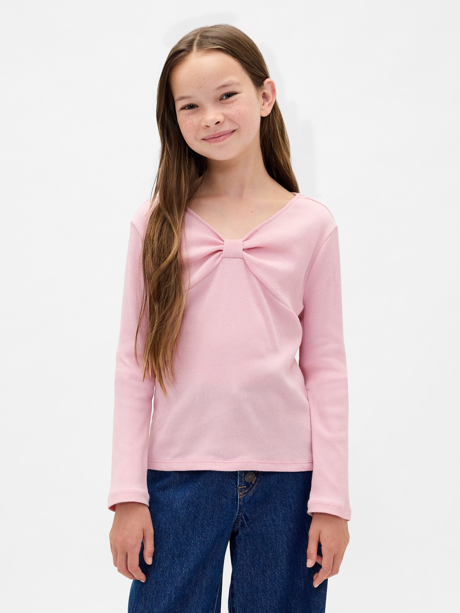 Kids Bow-Neck T-Shirt
