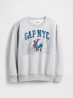 ヴィンテージソフト マーベル グラフィック GAPロゴ スウェットシャツ (キッズ)-1