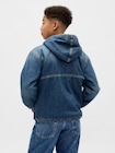 裏ボア デニムパーカー (キッズ)-2