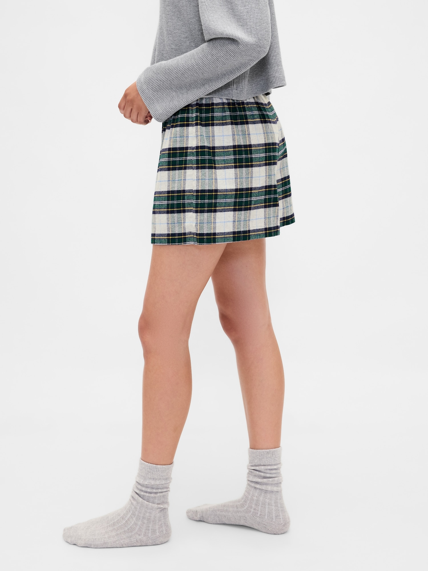 GAPロゴ フランネル ボクサーショートパンツ-2
