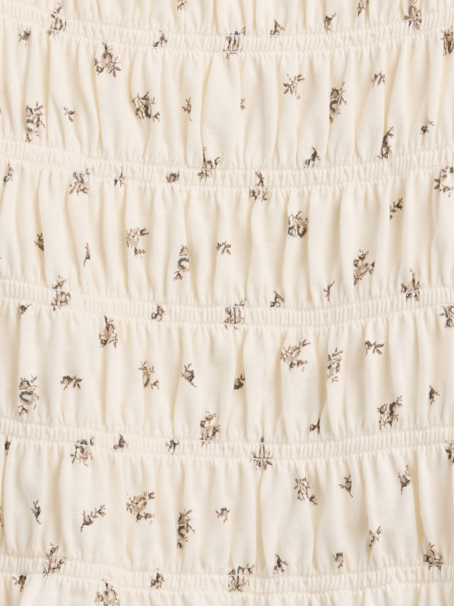 スモッキングギャザー スクエアネック トップス (キッズ)-3