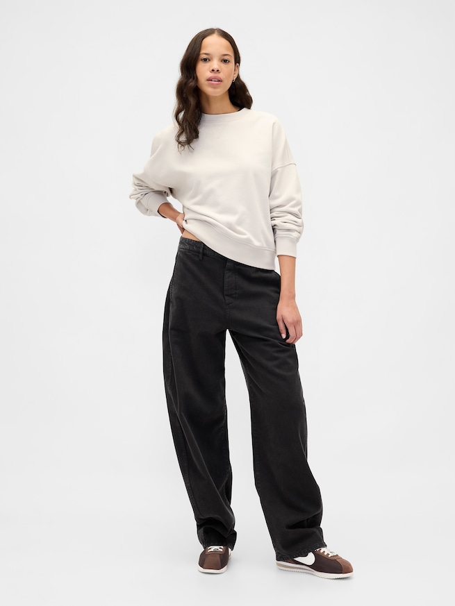 ヘビーウェイト オーバーサイズ フレンチテリー スウェットシャツ-1