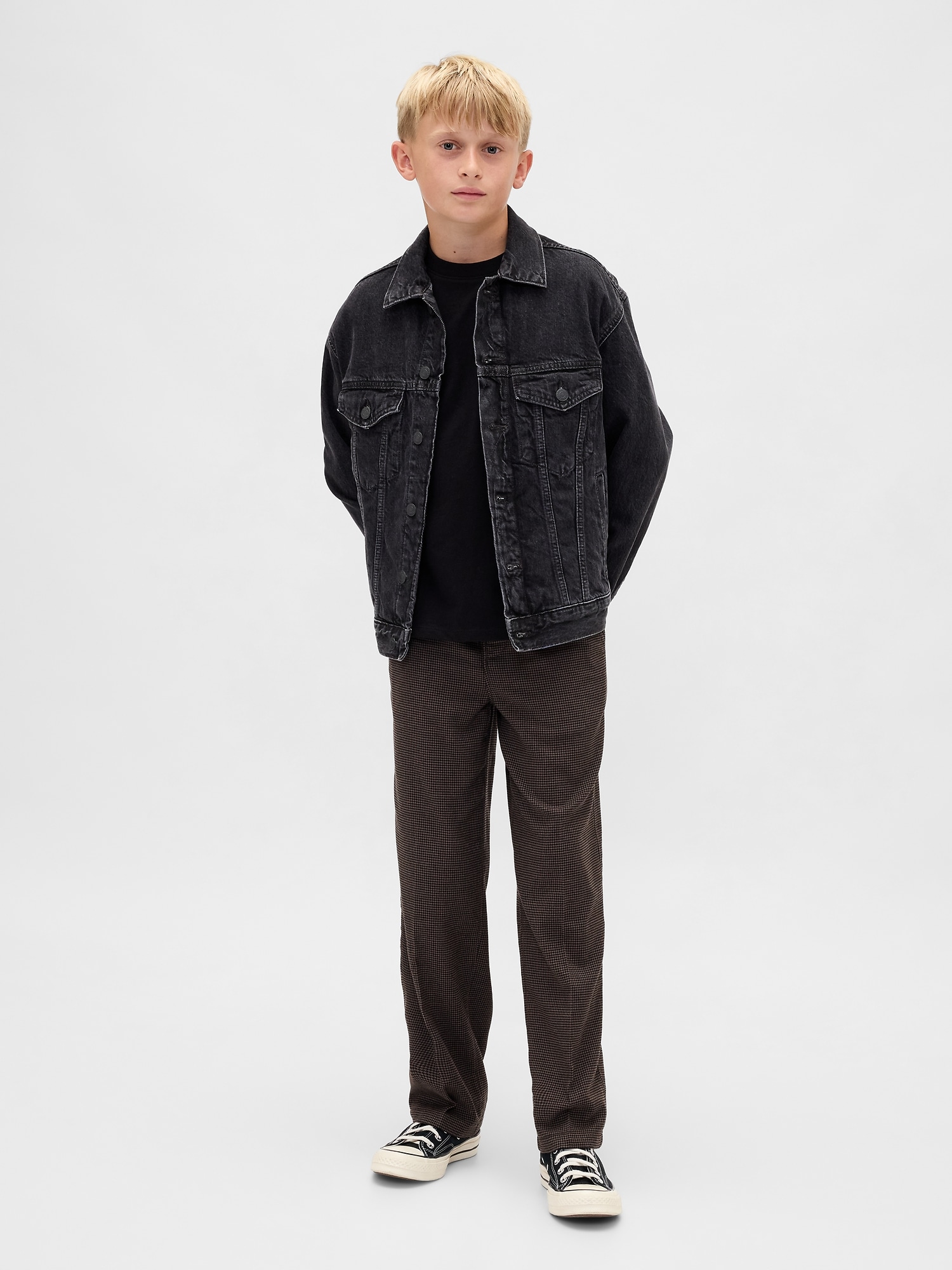 PANTALON CONFORT EN SERGÉ POUR ENFANT - Pied-De