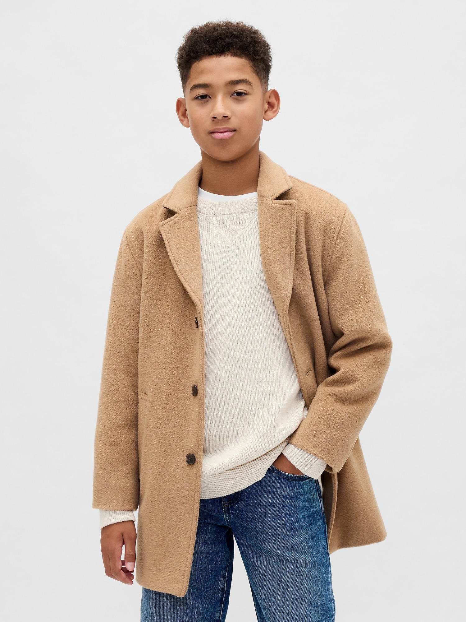Kids Wool-Blend Topcoat