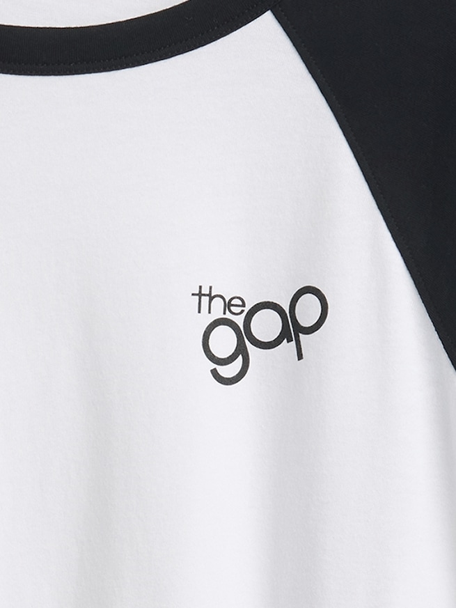 リラックスフィット クロップド GAPロゴTシャツ-3