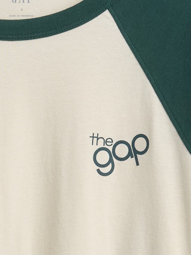 リラックスフィット クロップド GAPロゴTシャツ-3