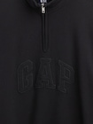 ヘビーウェイト オーバーサイズ GAPロゴ ハーフジップ プルオーバー-3