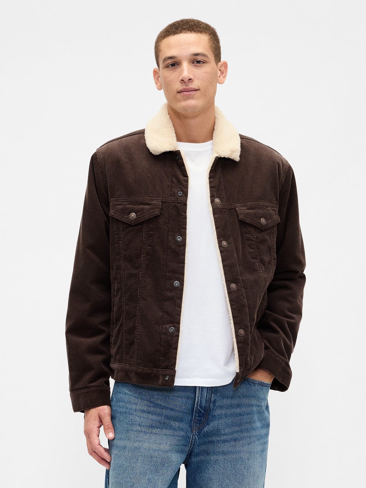Sherpa-Lined Icon Corduroy Jacket