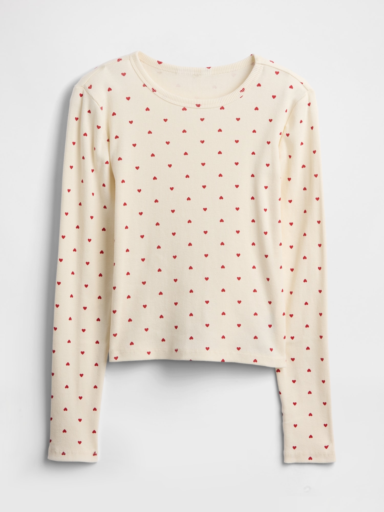 Kids ribbed pointelle t-shirt