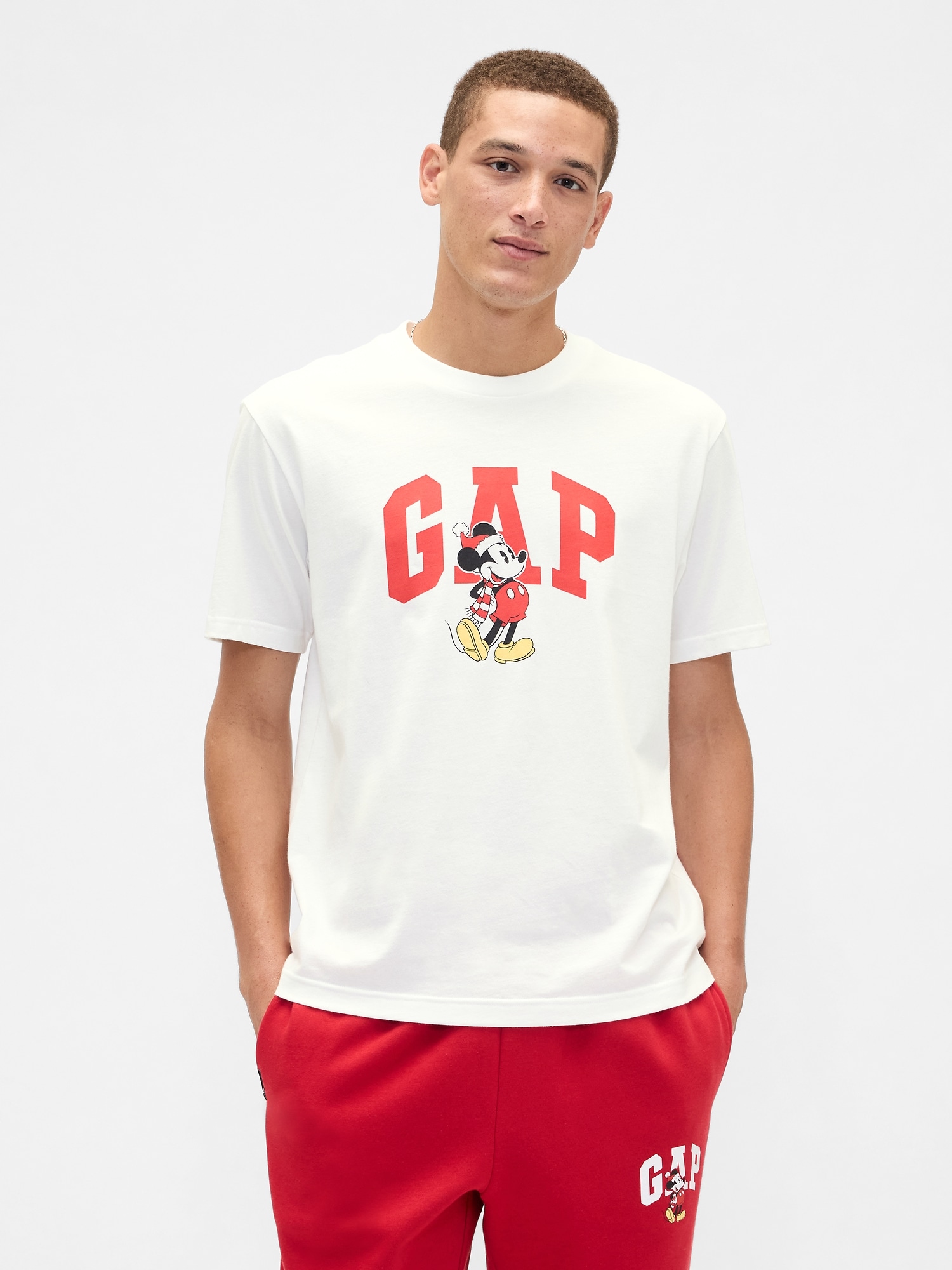 Gap × disney mickey mouse everyday soft relaxed logo t-shirt