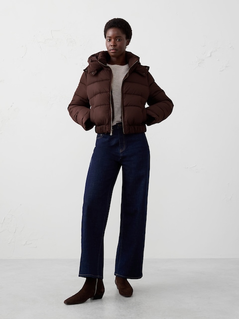 Short Hooded Puffer Jacket