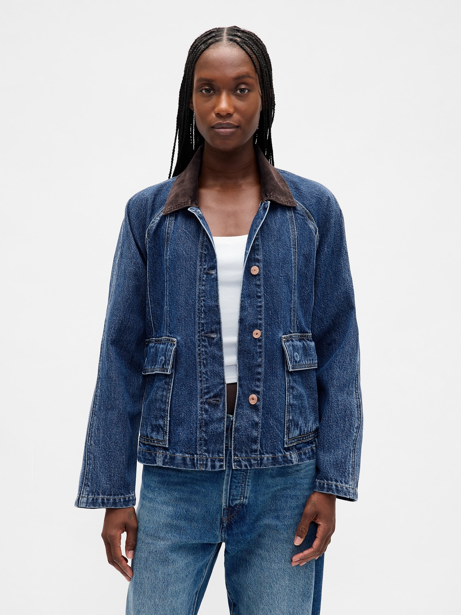 UltraSoft Denim Swing Chore Jacket