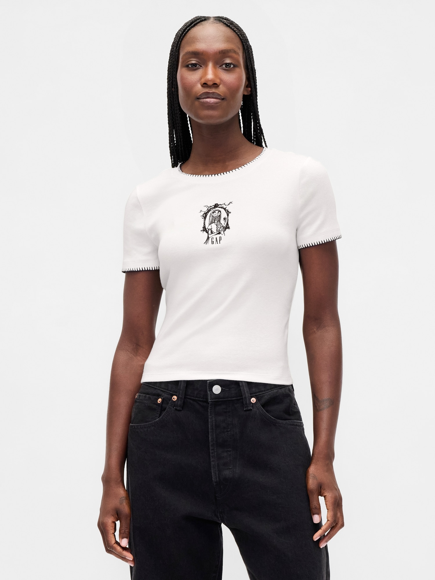 Gap × Disney Tim Burton’s The Nightmare Before Christmas Modern Shrunken T-Shirt