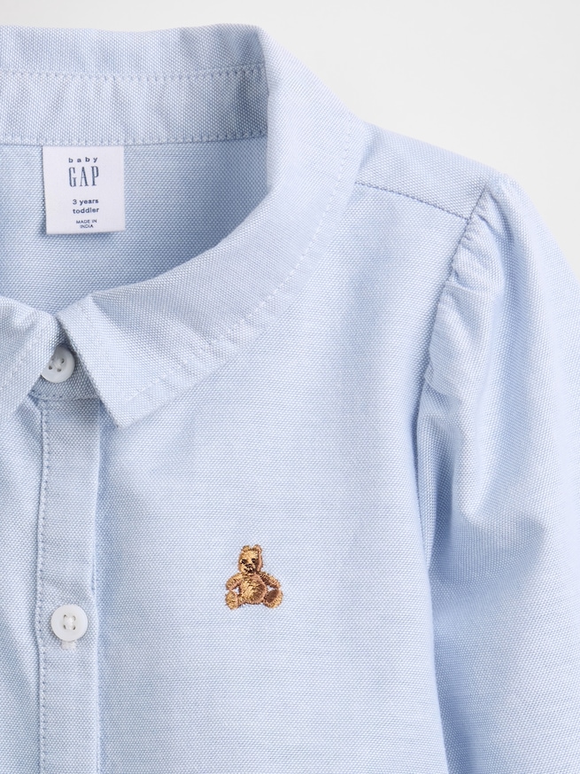 ティアード オックスフォード シャツワンピース (幼児・ベビー)-3