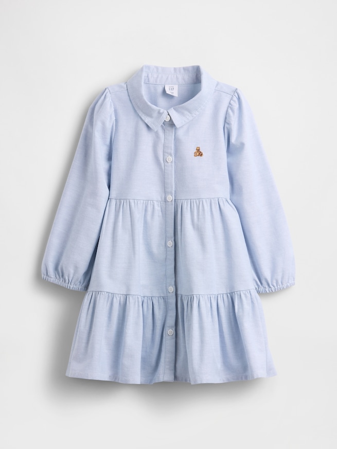 ティアード オックスフォード シャツワンピース (幼児・ベビー)-2