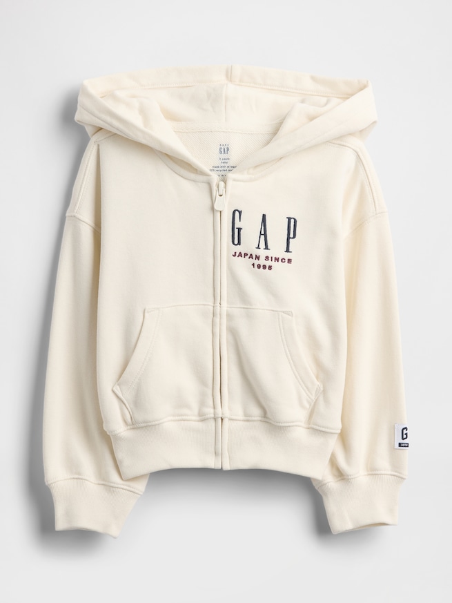 30th アニバーサリー ヴィンテージソフト GAPロゴ ジップアップパーカー (幼児・ベビー)-4