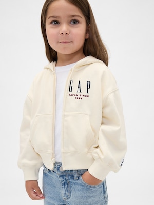 30th アニバーサリー ヴィンテージソフト GAPロゴ ジップアップパーカー (幼児・ベビー)