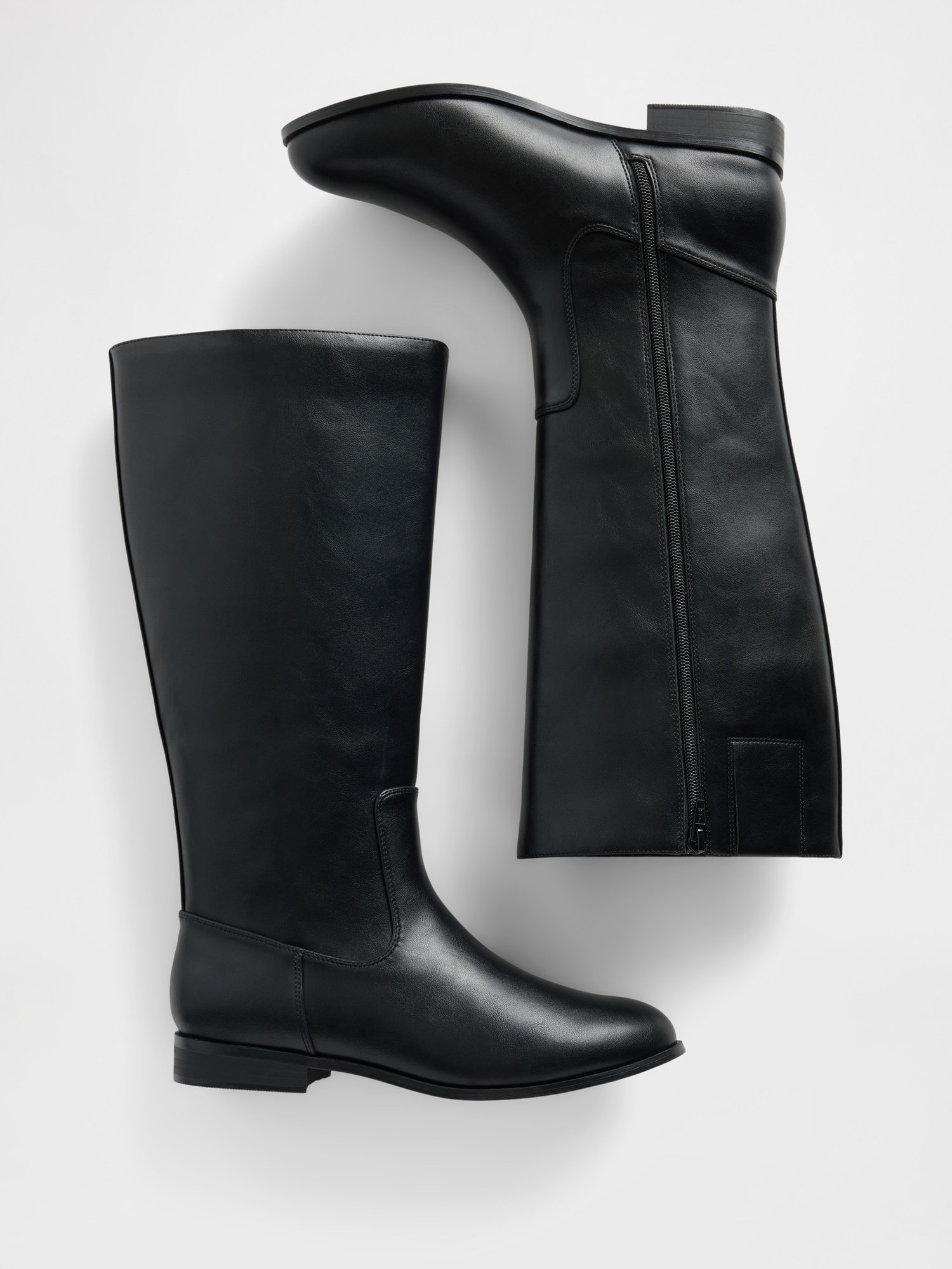 Vegan Leather Riding Boots