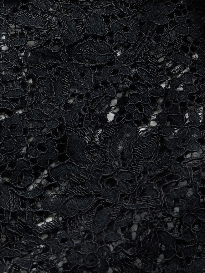 レース フロントボタン トップス-3