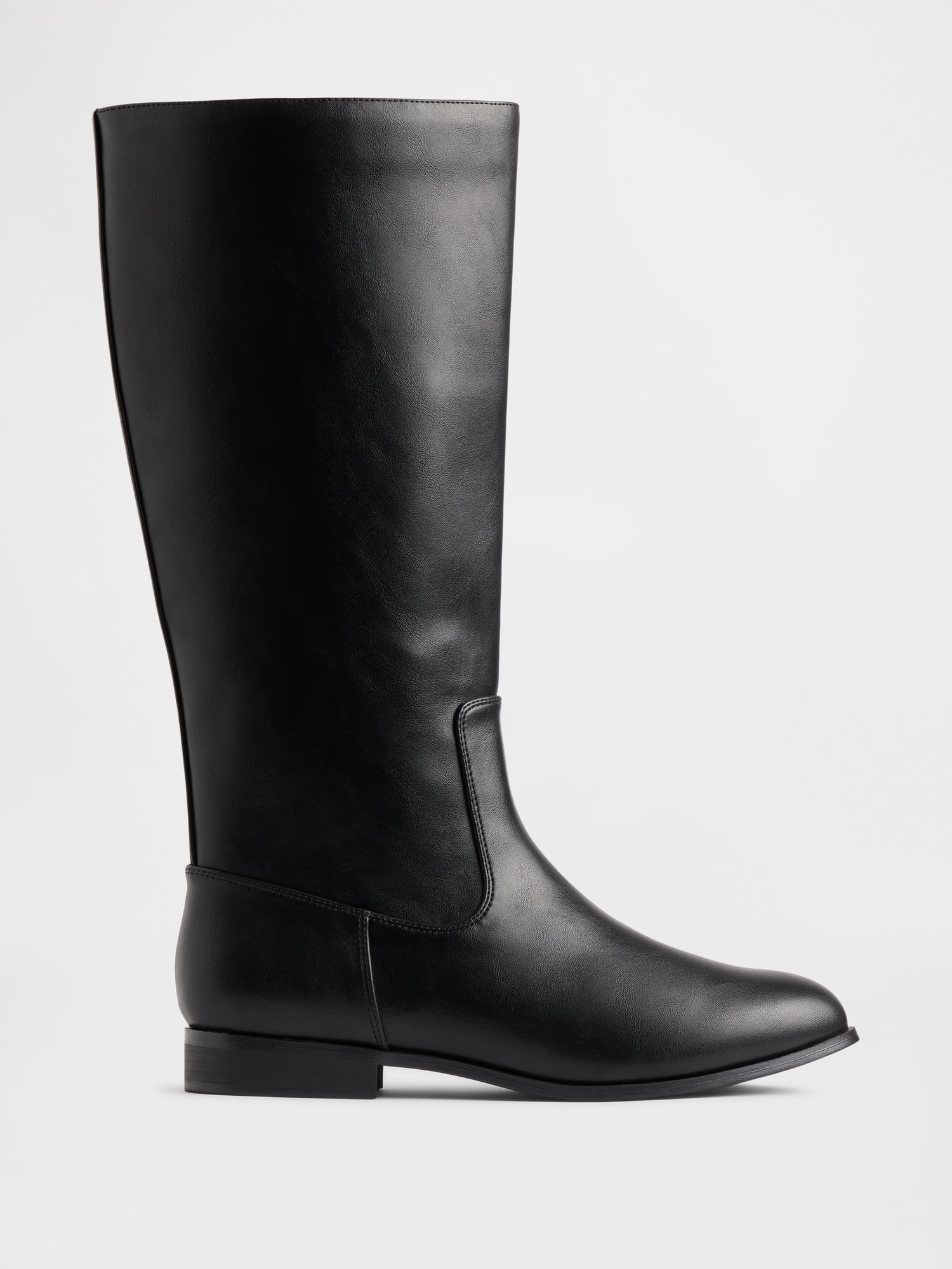 BOTTES CAVALIÈRES EN CUIR VÉGANE