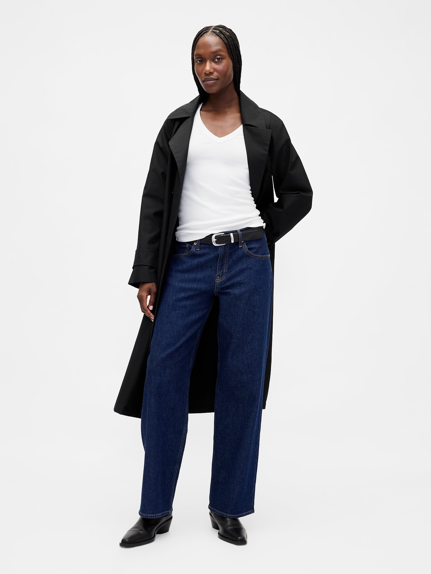 モダン VネックTシャツ-1