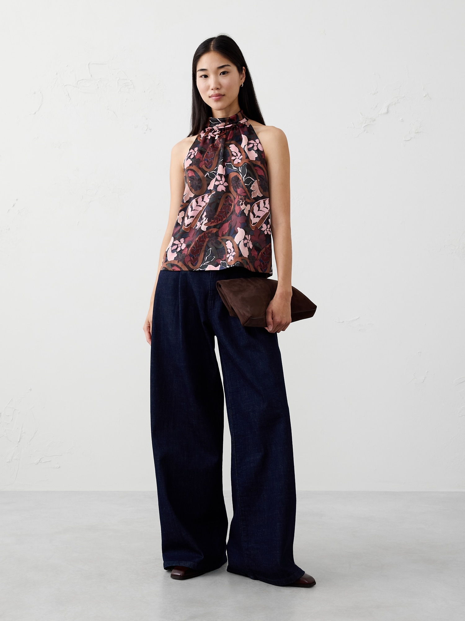 Halter Mock-Neck Top