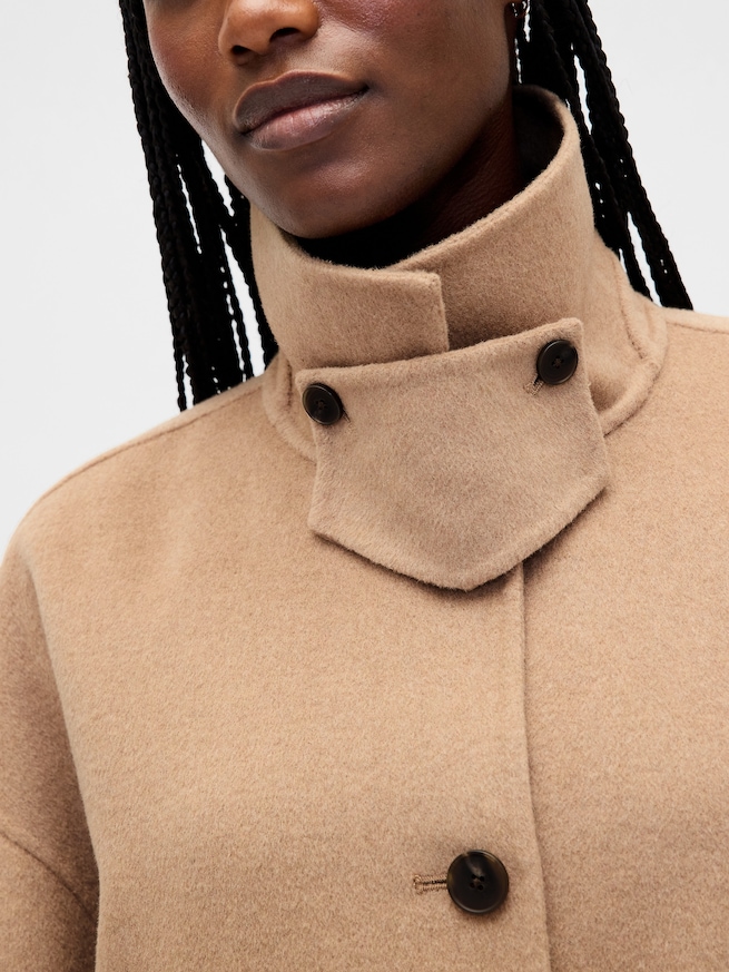 ウールブレンド スウィングジャケット-3