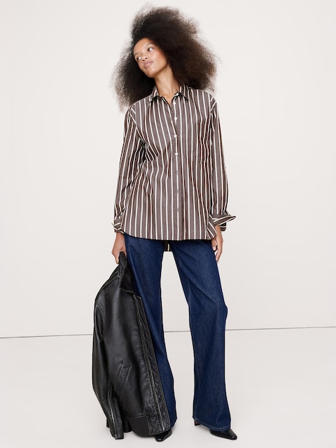 The Oversized Shirt in Cotton Poplin
