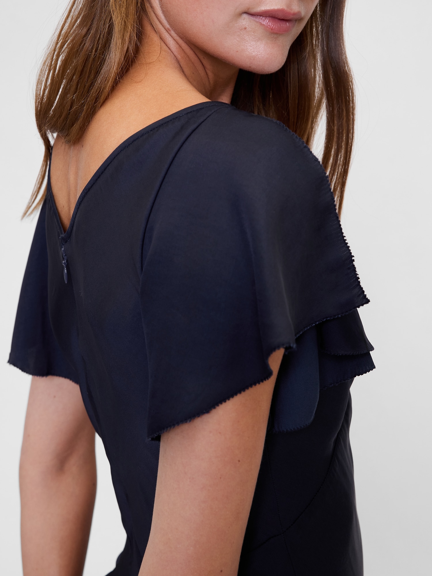 GapStudio サテン ミディドレス-3