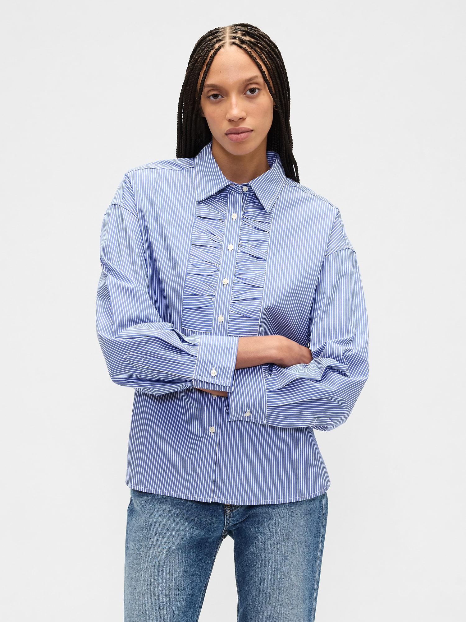 Oversized Shirt in Poplin