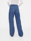 GapStudio ローライズ デニム ツイード ルーズフィットデニム-3